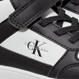 Sneaker alta kids nero/bianco