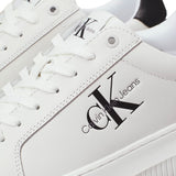 Sneakers con caviglia colorata con logo bianco/nero