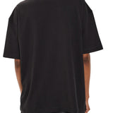 T-shirt a maniche corte con logo nero