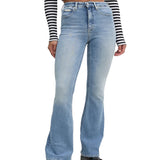 Jeans skinny a vita alta denim chiaro