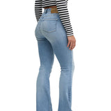 Jeans skinny a vita alta denim chiaro