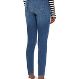 Jeans super skinny a vita alta denim medio