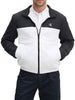 bomber-harrington-con-zip-con-patch-del-logo-bianco-nero