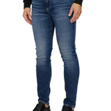 Jeans skinny con 5 tasche denim scuro