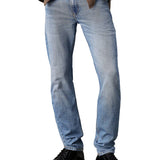 Jeans slim tapered denim chiaro