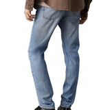 Jeans slim tapered denim chiaro