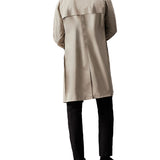 Trench con design minimalista beige chiaro