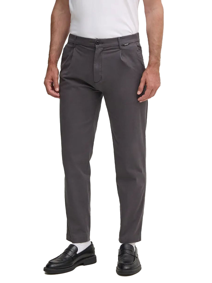 Pantalone chino Twill fumo di Londra