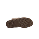 Scarpe slipper Platform con pelliccia taupe