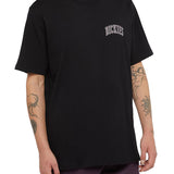 T-shirt a maniche corte con scritta logo frontale Aitkin nero