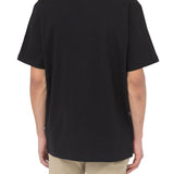 T-shirt a mancihe corte con logo frontale Summerdale nero