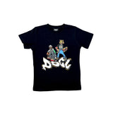 T- shirt manica corta stampa nero