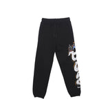 Pantalone jogging maxi stampa nero