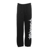 Pantalone jogging stampa logo nero