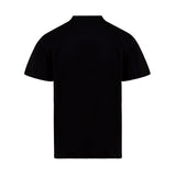 T-shirt manica corta con logo laterale nero