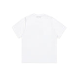 T-shirt manica corta con logo a contrasto bianco