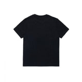 T-shirt manica corta con logo a contrasto nero