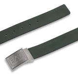 Cintura Double-Face con placca logo nero/verde