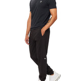 Pantalone jogger stampa logo laterale nero