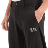 Pantalone chino in tessuto tecnico nero