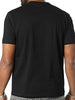 t-shirt-manica-corta-banda-logo-laterale-nero