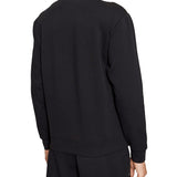 Felpa zip con patch logo gommato sul petto nero