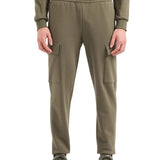 Pantalone cargo in felpa verde