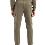 Pantalone cargo in felpa verde