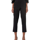 Pantalone chino relaxed in tessuto stretch nero