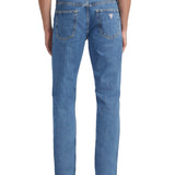 Jeans straight a vita media g16 denim medio