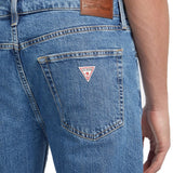 Jeans straight a vita media g16 denim medio