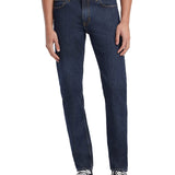 Jeans straight a vita media g16 denim scuro