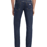 Jeans straight a vita media g16 denim scuro