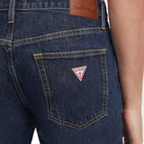 Jeans straight a vita media g16 denim scuro