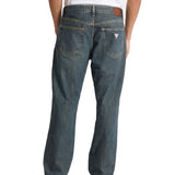 Jeans straight a vita media g16 denim medio