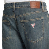 Jeans straight a vita media g16 denim medio