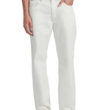 Jeans relaxed a vita media g18 bianco