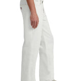 Jeans relaxed a vita media g18 bianco