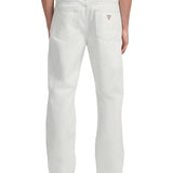 Jeans relaxed a vita media g18 bianco