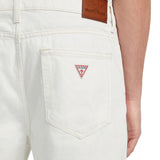 Jeans relaxed a vita media g18 bianco