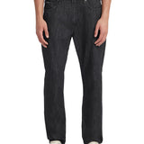 Jeans relaxed a vita media g18 black denim