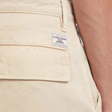 Pantalone chino cargo in cotone sabbia