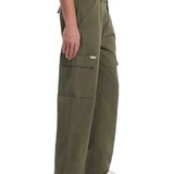 Pantalone chino cargo in cotone verde