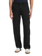 Pantalone chino cargo in cotone nero