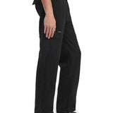 Pantalone chino cargo in cotone nero