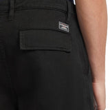 Pantalone chino cargo in cotone nero