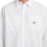 Camicia con tasche a manica lunga bianco