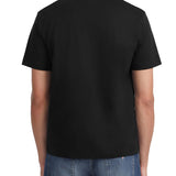 T-shirt con mix di loghi sul petto nero