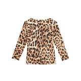 Completo maglia fantasia leopard e jeggins ricamo