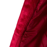 Piumino zip con cappuccio in nylon rosso